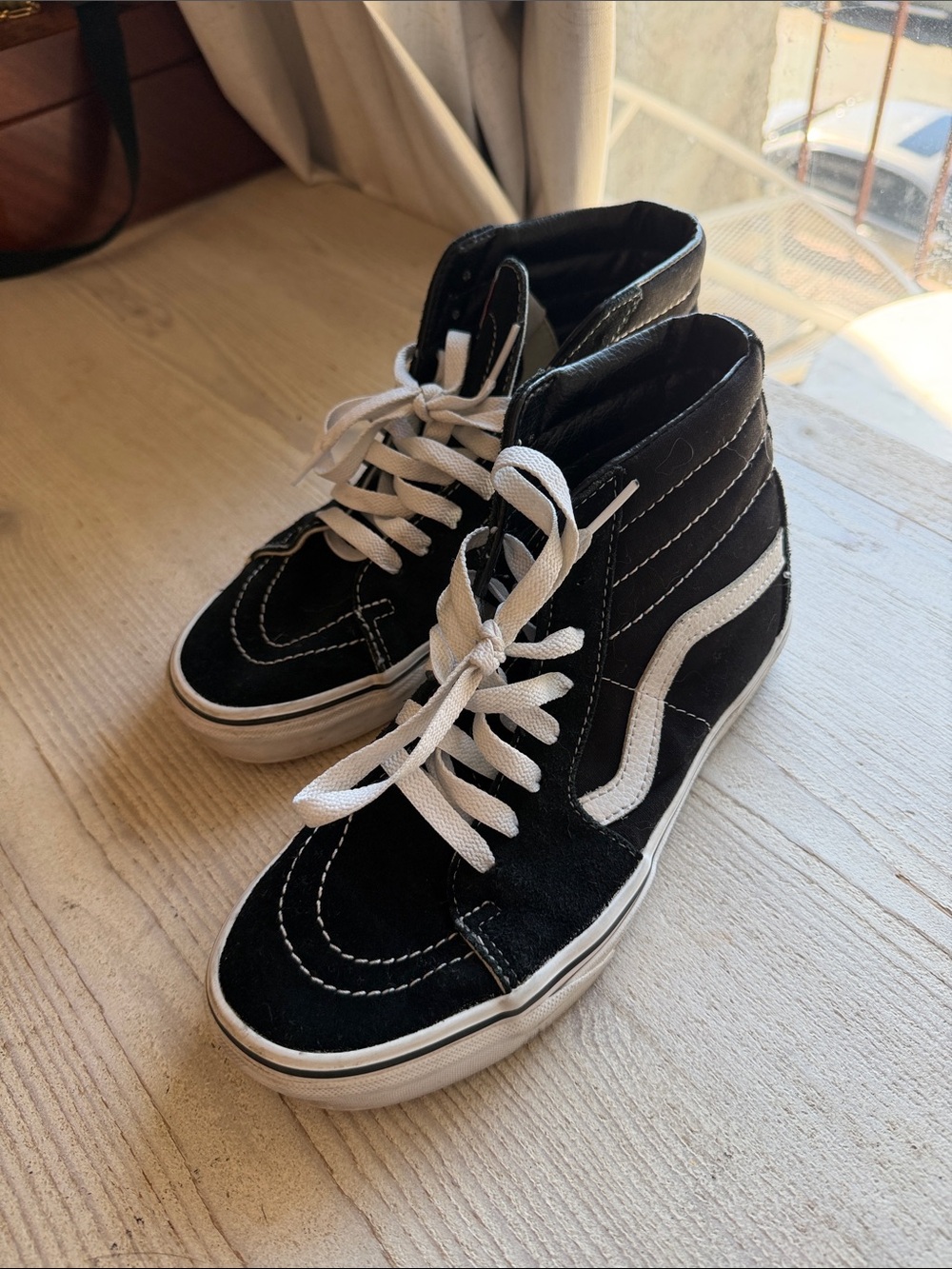 Vans Black & White High-Top Sneakers